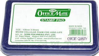 Green Stamp Pad 108 x 65 mm Officemate