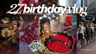 27th BIRTHDAY VLOG | grwm + birthday dinners + week in nyc for fashion week + birthday surprises