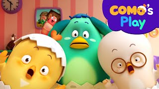 Como's Play | Paper Cup Bowling | Cartoon video for kids