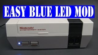 NES Front Loader - EASY blue LED mod Nintendo