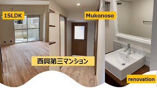 【ルームツアー】木の温もりが感じられる 話題のリノベーション 1SLDK物件！【西興第三マンション】