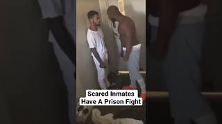 Scared Inmates Have A Prison Fight 😳😂 #comedy #jail #fight #dscottgottalent