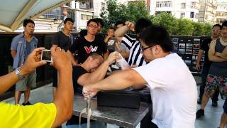 全量級八強賽 (冠軍戰) 偉仁VS比克 1 Taiwan ArmWrestling Championship --- 20140727 final