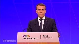 Macron Says He Wants France to Be a 'Startup Nation'