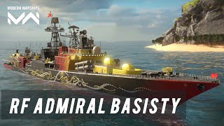 RF Admiral Basisty - With Lunar Skin \u0026 Df-12 Nuclear Missile - Modern Warships