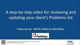 Reviewing and Updating the Problems List in PowerChart