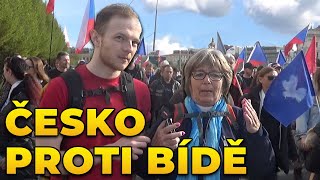 Debata na demonstraci ČESKO PROTI BÍDĚ (feat. Radek Bartoníček)