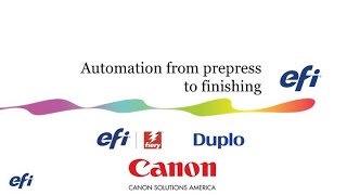 EFI Fiery JobFlow with Canon and Duplo Integration