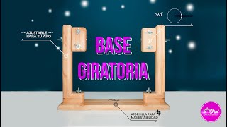 Borda Más Cómodamente: Base Giratoria para Bastidor