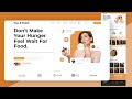 Design a Fast Food Delivery Service Landing Page | HTML, CSS & Vanilla JS Tutorial