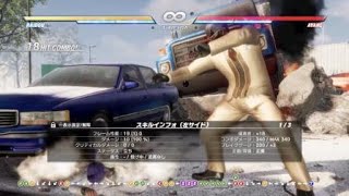 DOA6　雷道　即死コンボ　DEAD OR ALIVE6　RAIDOU　100％DAMAGECOMBO