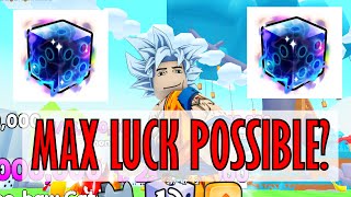 I used MAX LUCK in pets go ...