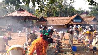 Pongala @ Karikulangara Devi Temple Kudamaloor, Kottayam (Muthedathu Kave)