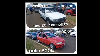 Fiat uno 2012 completo e palio 2004 a venda em Brasilia feirao df