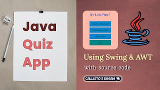 Java Quiz App - Full Demo + Source Code (Swing + AWT)