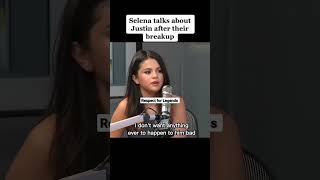 Selena talks about Justin after their break up #selenagomez #justinbieber