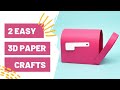 2 Easy 3D Paper Crafts To Make With Your Cricut!