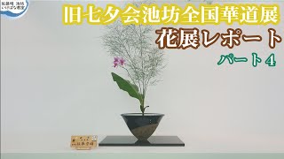 【花展レポート】令和二年旧七夕会池坊全国華道展パート4-作品生け込み-于线上公开花展会场的情景