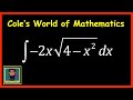 Integral of -2x(sqrt(4- x^2)) ❖ Calculus