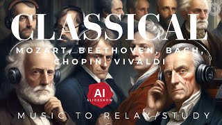 The Very Best of Classical Music  Most Famous Classic Pieces - AI SLIDESHOW -  Work & Study Playlist
