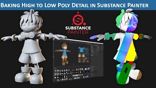 Substance Painter: Baking High to Low Poly Workflow