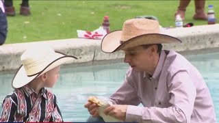 Go Texan Day educating some first-time rodeo attendees