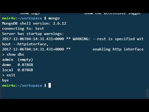 Mongo Shell Basics - "Exit Mongo DB Shell" - YouTube