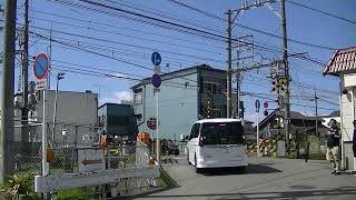 00026　中松江8号踏切　南海加太線八幡前駅の近くの西側の踏切