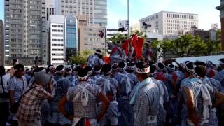 2015 天神祭 本宮 催太鼓 陸渡御 からうす 中央公会堂前 無形文化財