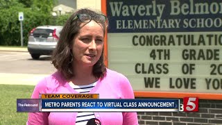 Metro parents react to virtual classroom announcement