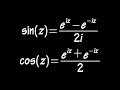 Complex definitions of sine and cosine