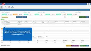 How to select work order for the project in timesheet