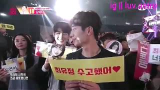 [Produce 101] ASTRO Cha Eunwoo supporting Choi Yoojung \u0026 Kim Doyeon