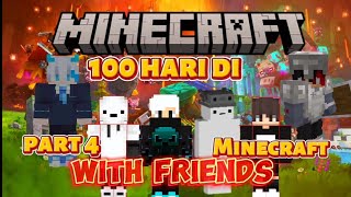 hari ke 32 misi membuat base dan bermain bersama teman temanku ||Minecraft Indonesia