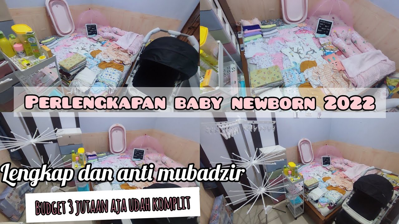 PERLENGKAPAN BABY NEWBORN 2022,budget 3 Juta Udah Komplit,ada Stroller ...