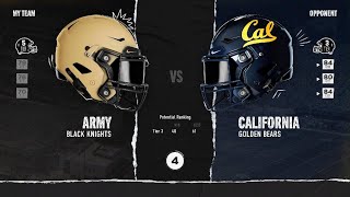 EA SPORTS College Football 25 ARMY vs CAL