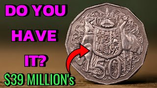 TOP 3 COMMON AUSTRALIAN COIN WORTH HUGE MONEY 50 CENTS COINS THAT WILL MAKE YOU RICH!