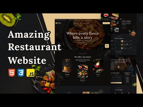 How to Create a Restaurant Website Using HTML CSS JavaScript