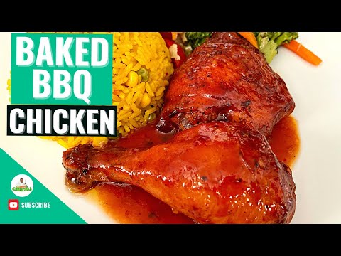 Easy Oven Baked Barbecue Chicken Recipe | How To Make Baked BBQ Chicken ...