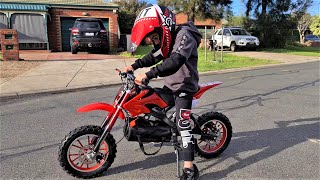 Mini 36V Electric Dirt Bike For Kids Ride On Bike 500 Watt Motorbike Toy Steel Frame Dirtbike