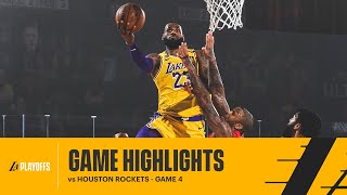 HIGHLIGHTS | LeBron James (16 pts, 15 reb, 9 ast) vs Houston Rockets