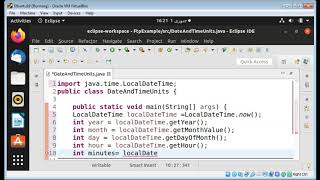 Getting date and time units in Java