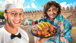 عرضت على 5 المتشردين ياكلو الدجاج بالدغميرة 🤤