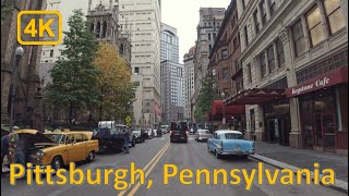 Driving in Downtown Pittsburgh, Pennsylvania - 4K60fps