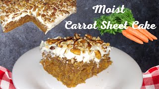 IN keke's kitchen #173 Moist Carrot Sheet Cake (moist \u0026 fluffy everytime) #desserts #carrotcake