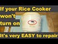 How to repair rice cooker not turning on - It's pretty easy