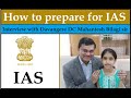 Shreya T S Interview with Davangere DC Mahantesh Bilagi sir about preparing for IAS exams.