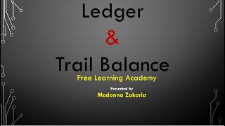 ledger \u0026 Trial Balance | Important