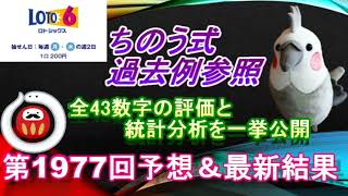 【ロト6】最新情報（第1977回予想、etc）