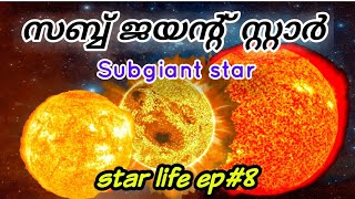 എന്താണ് സബ്ബ് ജയൻ്റ് സ്റ്റാർ ?| subgiant star| svs ennum eppozhum evideyum